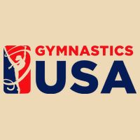 Gymnastics Usa Support The T.E.A.M. U.S.A Flag Drawstring Bag