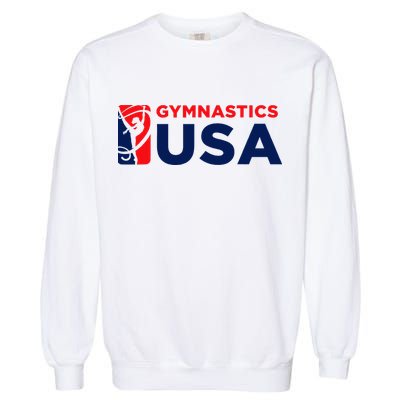 Gymnastics Usa Support The T.E.A.M. U.S.A Flag Garment-Dyed Sweatshirt