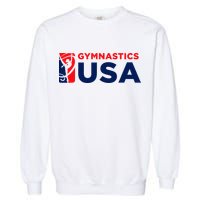 Gymnastics Usa Support The T.E.A.M. U.S.A Flag Garment-Dyed Sweatshirt