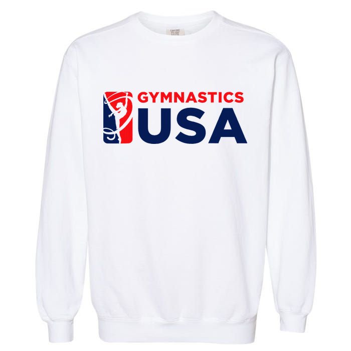Gymnastics Usa Support The T.E.A.M. U.S.A Flag Garment-Dyed Sweatshirt
