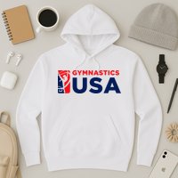 Gymnastics Usa Support The T.E.A.M. U.S.A Flag Hoodie