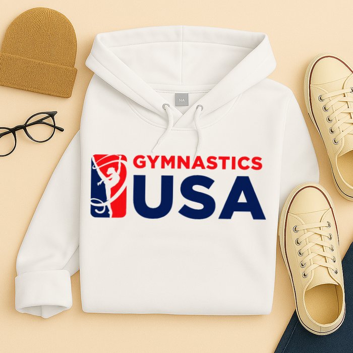 Gymnastics Usa Support The T.E.A.M. U.S.A Flag Hoodie