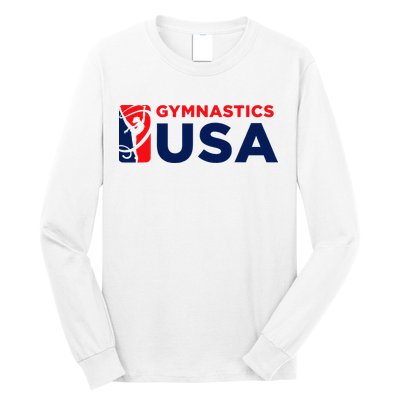 Gymnastics Usa Support The T.E.A.M. U.S.A Flag Long Sleeve Shirt