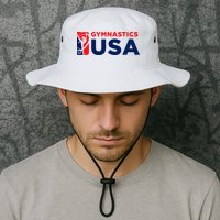 Gymnastics Usa Support The T.E.A.M. U.S.A Flag Bucket Hat