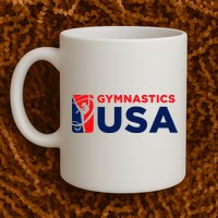 Gymnastics Usa Support The T.E.A.M. U.S.A Flag Mug