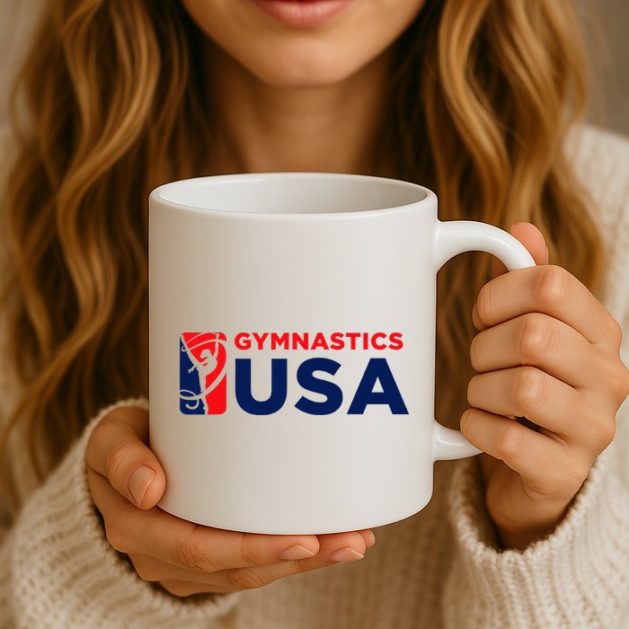Gymnastics Usa Support The T.E.A.M. U.S.A Flag Mug