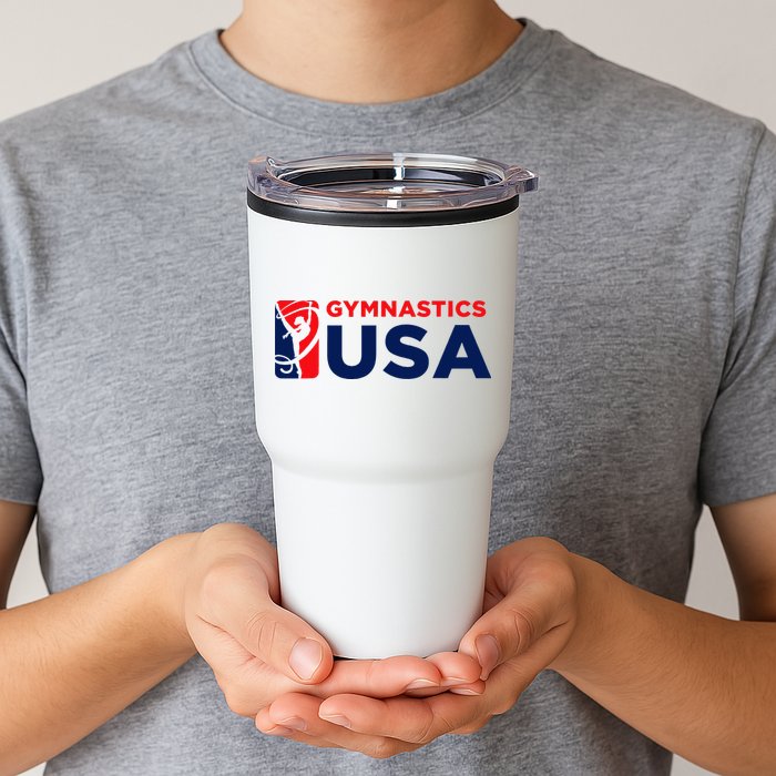 Gymnastics Usa Support The T.E.A.M. U.S.A Flag Tumbler