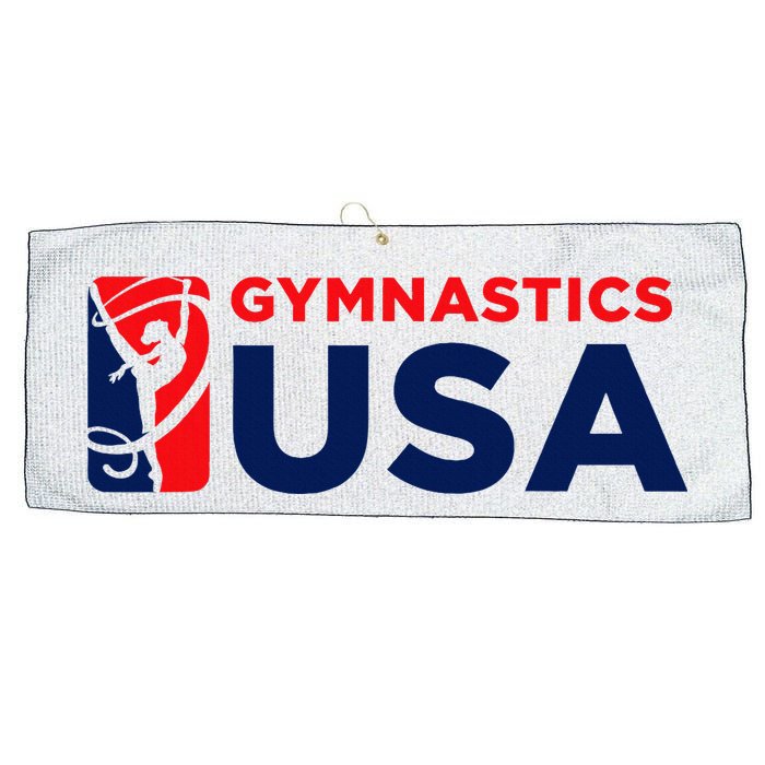 Gymnastics Usa Support The T.E.A.M. U.S.A Flag Large Microfiber Waffle Golf Towel