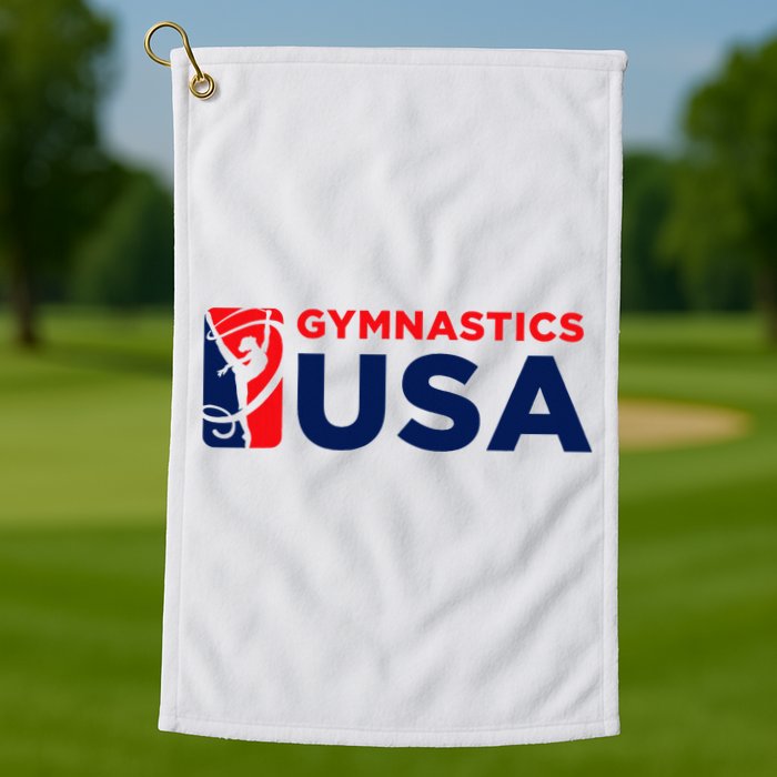 Gymnastics Usa Support The T.E.A.M. U.S.A Flag Golf Towel