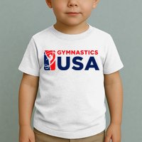 Gymnastics Usa Support The T.E.A.M. U.S.A Flag Toddler T-Shirt