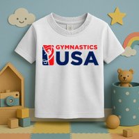 Gymnastics Usa Support The T.E.A.M. U.S.A Flag Toddler T-Shirt