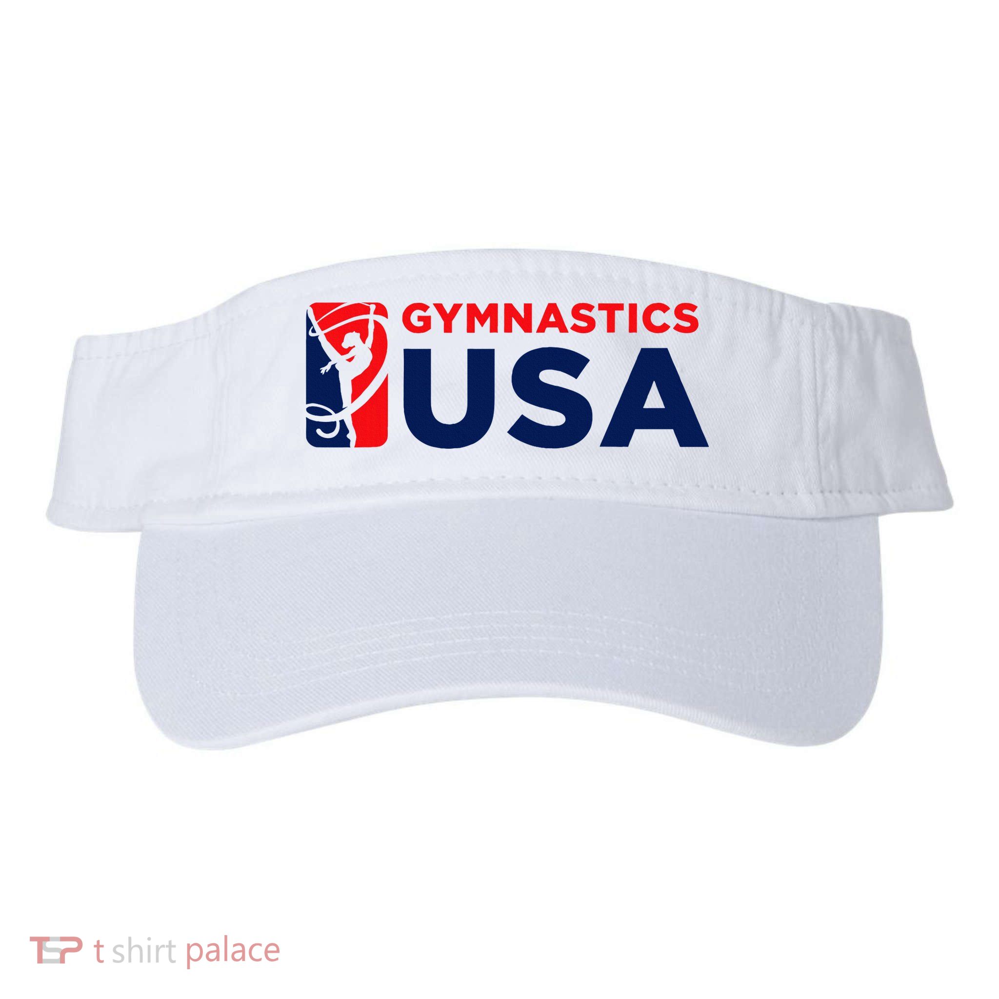 Gymnastics Usa Support The T.E.A.M. U.S.A Flag Visor