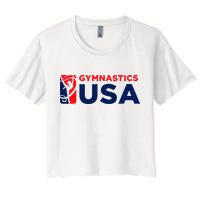 Gymnastics Usa Support The T.E.A.M. U.S.A Flag Crop Top