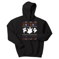 Ghost Ugly Sweater Halloween Christmas Sweater Kids Hoodie