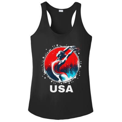 Gymnastics United States Gymnastics Team Apparel Gymnastics Ladies PosiCharge Competitor Racerback Tank