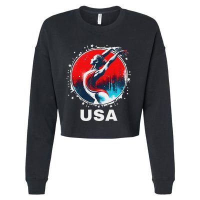 Gymnastics United States Gymnastics Team Apparel Gymnastics Cropped Pullover Crew