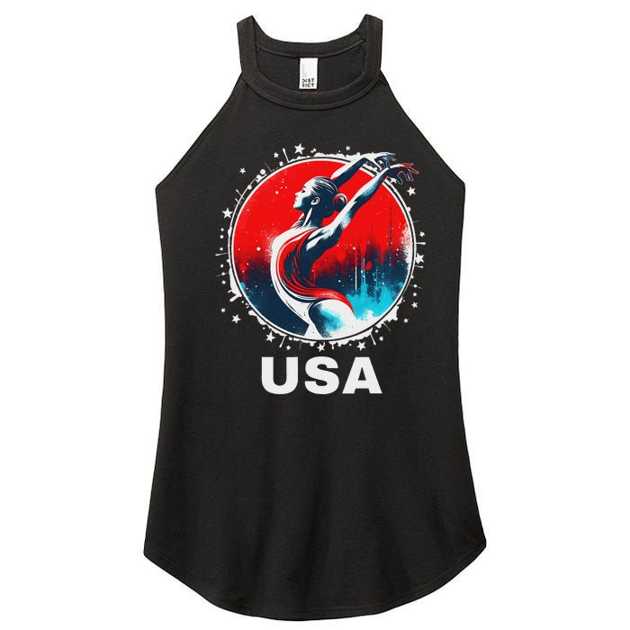 Gymnastics United States Gymnastics Team Apparel Gymnastics Women's Perfect Tri Rocker Tank