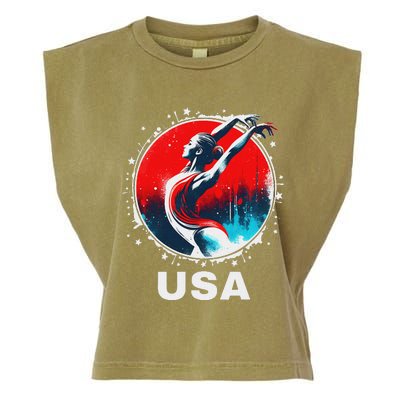 Gymnastics United States Gymnastics Team Apparel Gymnastics Garment-Dyed Women's Muscle Tee