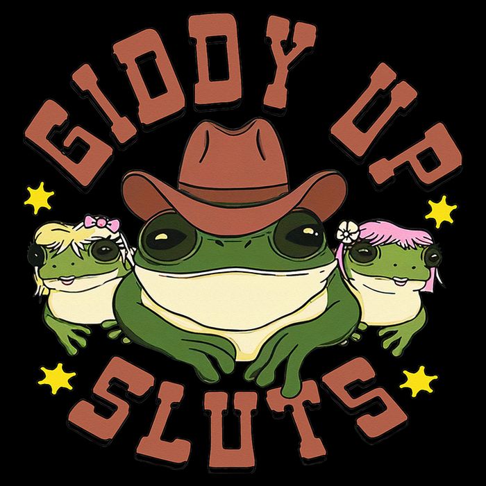 Giddy Up Sluts Funny Western Cow Ranch Rodeo Frog Bucket Hat