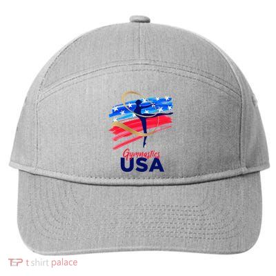 Gymnastics Usa Support The Team 7-Panel Snapback Hat