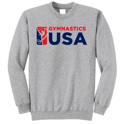 Gymnastics Usa Support The T.E.A.M. U.S.A Flag Tall Sweatshirt