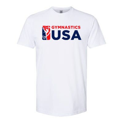 Gymnastics Usa Support The T.E.A.M. U.S.A Flag Softstyle CVC T-Shirt