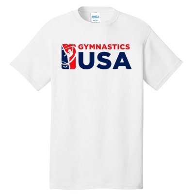 Gymnastics Usa Support The T.E.A.M. U.S.A Flag Tall T-Shirt