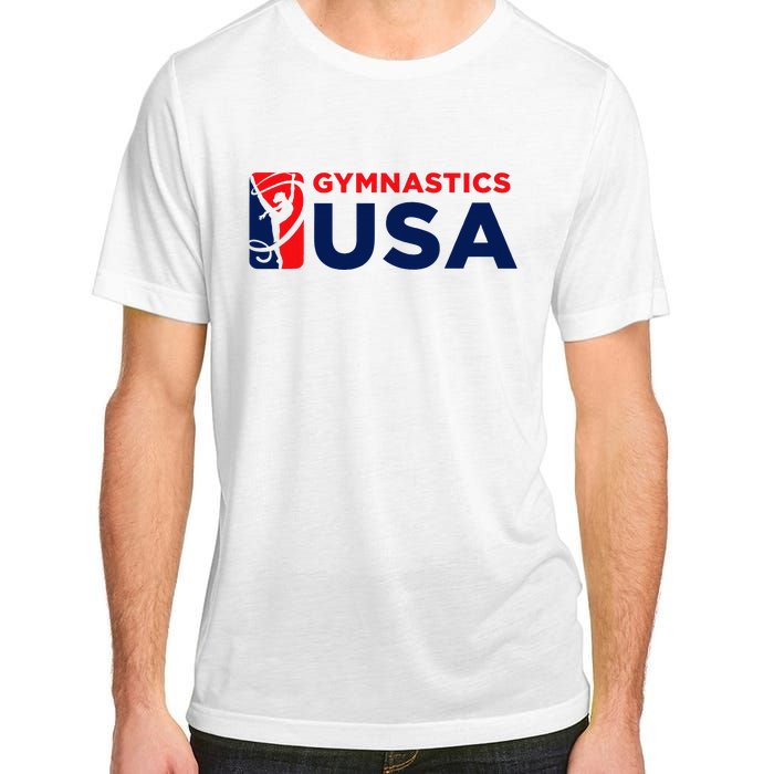 Gymnastics Usa Support The T.E.A.M. U.S.A Flag Adult ChromaSoft Performance T-Shirt