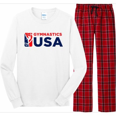 Gymnastics Usa Support The T.E.A.M. U.S.A Flag Long Sleeve Pajama Set