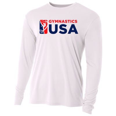 Gymnastics Usa Support The T.E.A.M. U.S.A Flag Cooling Performance Long Sleeve Crew