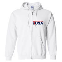 Gymnastics Usa Support The T.E.A.M. U.S.A Flag Full Zip Hoodie