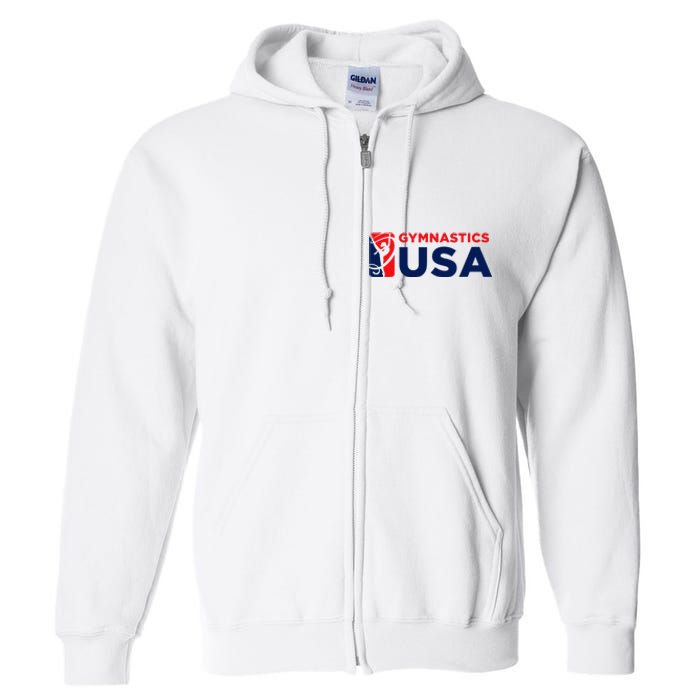 Gymnastics Usa Support The T.E.A.M. U.S.A Flag Full Zip Hoodie