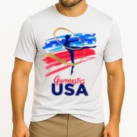 Gymnastics USA Support the Team USA Flag Cooling Performance Crew T-Shirt