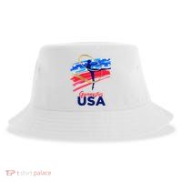 Gymnastics USA Support the Team USA Flag Sustainable Bucket Hat