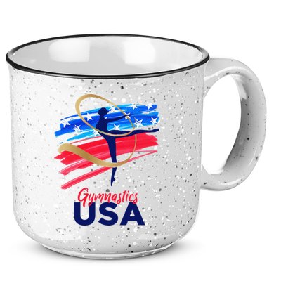 Gymnastics USA Support the Team USA Flag 15oz Campfire Ceramic Mug