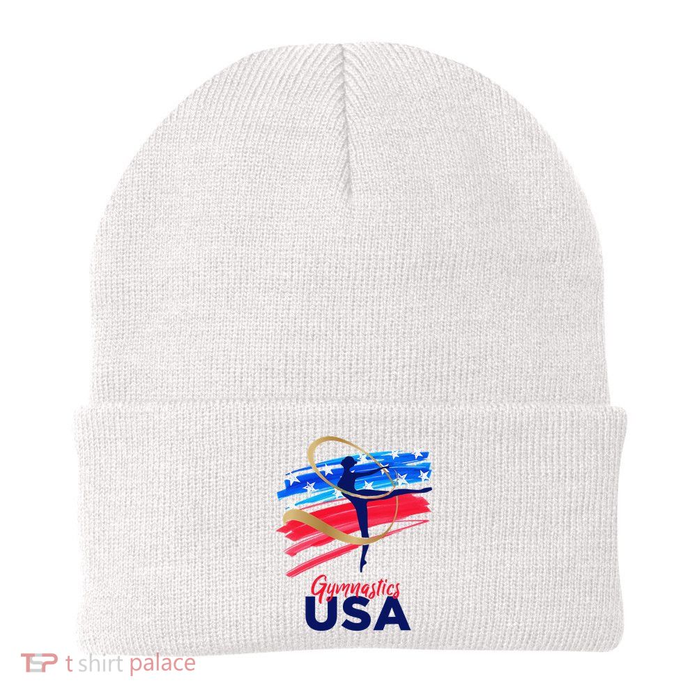 Gymnastics USA Support the Team USA Flag Beanie