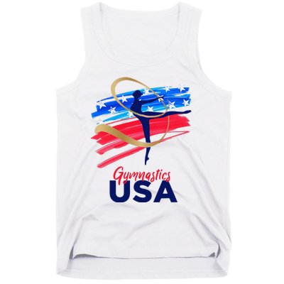 Gymnastics USA Support the Team USA Flag Tank Top