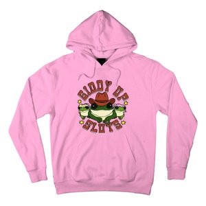 Giddy Up Sluts Frog Funny Hoodie