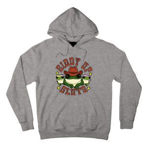 Giddy Up Sluts Frog Funny Tall Hoodie