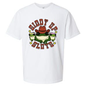 Giddy Up Sluts Frog Funny Sueded Cloud Jersey T-Shirt