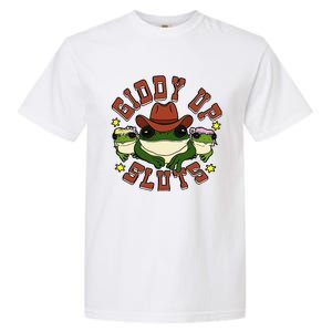 Giddy Up Sluts Frog Funny Garment-Dyed Heavyweight T-Shirt