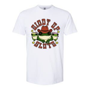 Giddy Up Sluts Frog Funny Softstyle CVC T-Shirt