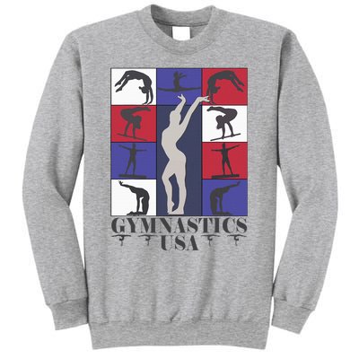 Gymnastics Usa Support The Team Sport American Flag Lover Sweatshirt