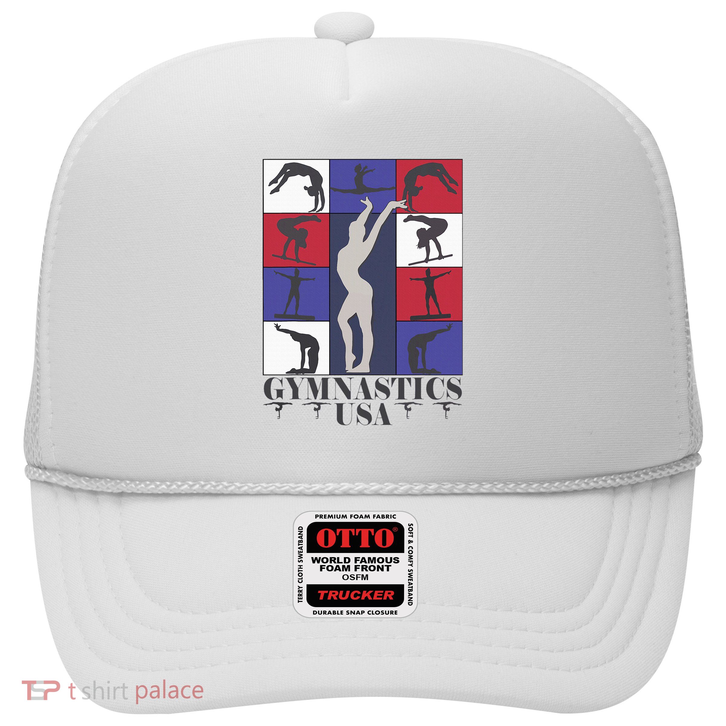 Gymnastics Usa Support The Team Sport American Flag Lover Trucker Hat