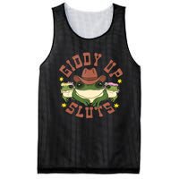 Giddy Up Sluts Funny Western Cowgirl Ranch Rodeo Frog Mesh Reversible Basketball Jersey Tank