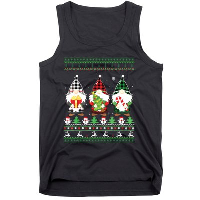 Gnome Ugly Sweater Funny Christmas Family Pajamas Gnomes Tank Top