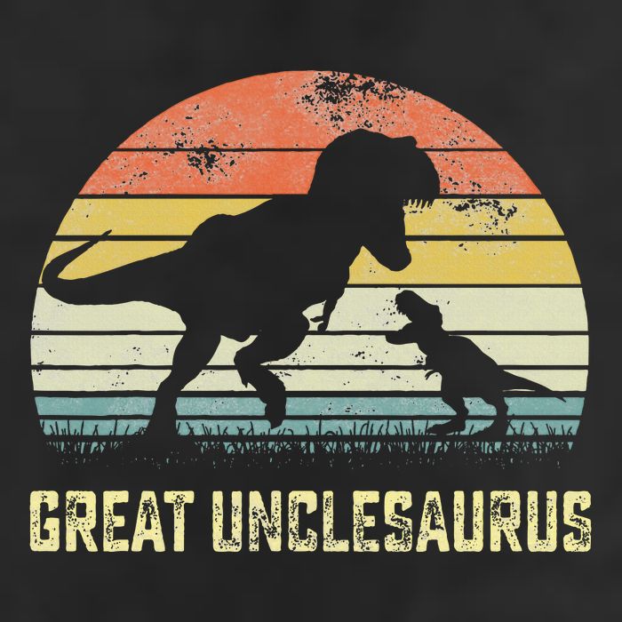 Great Unclesaurus T Rex Dinosaur Great Uncle Saurus 7 Panel Mesh Trucker Snapback Hat