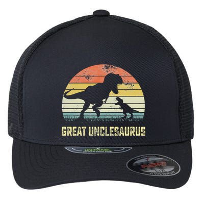 Great Unclesaurus T Rex Dinosaur Great Uncle Saurus Flexfit Unipanel Trucker Cap