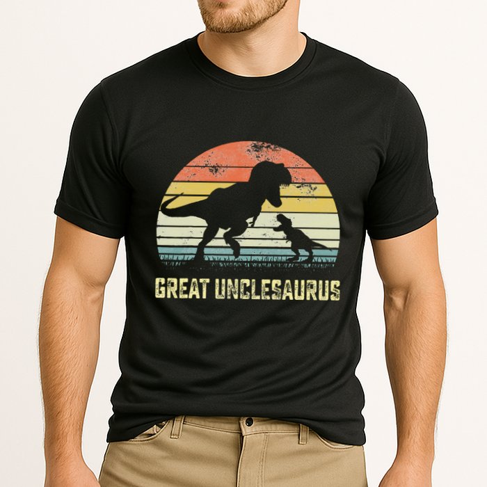 Great Unclesaurus T Rex Dinosaur Great Uncle Saurus Performance Shirt