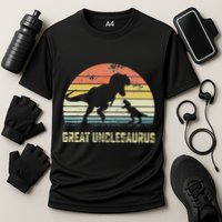 Great Unclesaurus T Rex Dinosaur Great Uncle Saurus Performance Shirt